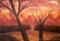 Art: Opposing elements=a rebirth at dawn by Artist Windi Rosson