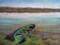 Art: Green Boat by Artist Kimberly Vanlandingham