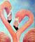 Art: Flamingoes - sold by Artist Ulrike 'Ricky' Martin