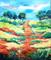 Art: Blazing Hillside ( available in my ebay store ) by Artist Ulrike 'Ricky' Martin