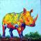 Art: Rhino ( available in my ebay store) by Artist Ulrike 'Ricky' Martin