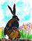 Art: GAZING HARE gg11a by Artist Dawn Barker