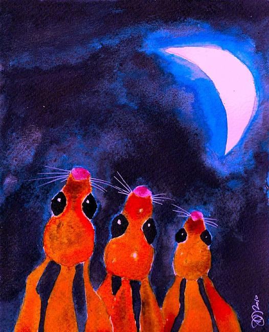 Art: MOONGAZERS h1506a by Artist Dawn Barker
