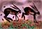 Art: AUTUMN HARES h1541a by Artist Dawn Barker