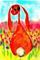 Art: WATCHING HARE h1514a by Artist Dawn Barker