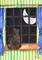 Art: CAT AT THE WINDOW c196 by Artist Dawn Barker