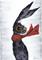 Art: WINDY HARE h2274 by Artist Dawn Barker
