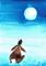 Art: MOONGAZING HARE h3112 by Artist Dawn Barker