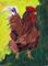 Art: Leslie's Red Rooster by Artist Shoshana Avramovitz