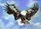 Art: Eagle Clutching Bass by Artist Shoshana Avramovitz