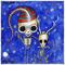 Art: Dark Little Dearies #15 - Skeleton Christmas Art by Artist Misty Monster