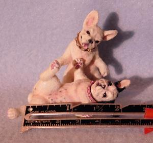 Detail Image for art Pair Of French Bulldogs, Pearl and Piper