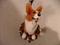 Art: Corgi Wreath Ornament, VI in Series by Artist Camille Meeker Turner