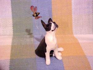 Detail Image for art Boston Terrier & Bumble Bee