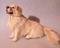 Art: English Cream White Golden Retriever by Artist Camille Meeker Turner