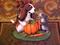 Art: Basset Hound & Bunny by Artist Camille Meeker Turner