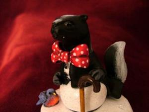 Detail Image for art Skunk Snowman