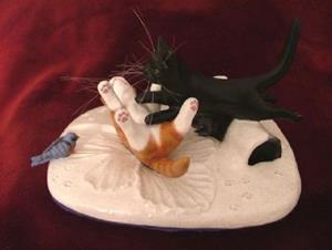 Detail Image for art Oreo & Pumpkin, Custom Snow Scene