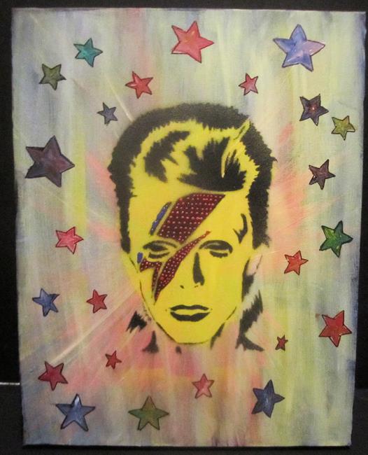 Art: Star Man David Bowie by Artist Paul Lake, Lucky Studios