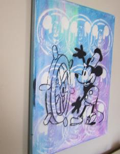 Detail Image for art Mickey Mouse Steamboat Willie Original Pop Graffiti Art