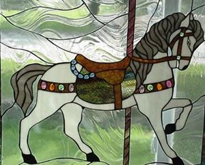 Detail Image for art 3rd carousel horse