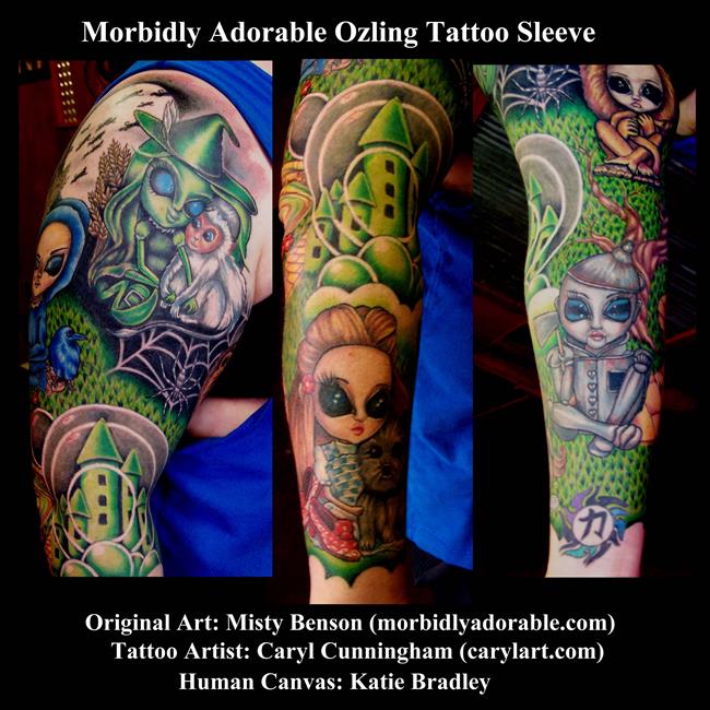 Art: Morbidly Adorable Ozling (Wizard of Oz) Tattoo Art Sleeve by Artist Misty Monster