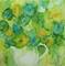 Art: Flowers in a white pitcher by Artist Ulrike 'Ricky' Martin
