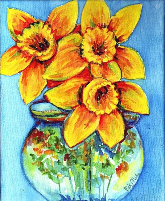 Art: Daffodil Bouquet by Artist Ulrike 'Ricky' Martin