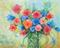 Art: VIBRANT SPRING BOUQUET by Artist Ulrike 'Ricky' Martin