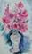 Art: Azaleas in Antique Vase by Artist Louise Hendry Womack