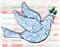 Art: Christmas Card Peace Dove by Artist Ann Murray
