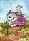 Art: Waiting for the Garden to Grow ACEO - Available by Artist Carmen Medlin