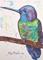 Art: Purple Hummingbird - sold by Artist Ulrike 'Ricky' Martin