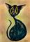 Art: BLUE CAT c197 by Artist Dawn Barker