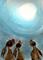 Art: MOONGAZING HARES h1526 by Artist Dawn Barker
