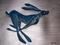 Art: BLUE HARE h914 by Artist Dawn Barker