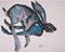 Art: BLUE HARE h830 by Artist Dawn Barker