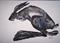 Art: BOUNDING HARE h835 by Artist Dawn Barker