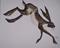 Art: LEAPING HARE h847 by Artist Dawn Barker