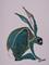 Art: TURQUOISE HARE h869 by Artist Dawn Barker