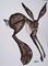 Art: HARE PASSING BY h870 by Artist Dawn Barker