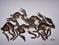 Art: HARE STAMPEDE! h871 by Artist Dawn Barker