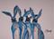 Art: HARE QUARTET by Artist Dawn Barker