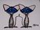 Art: TWO CATS by Artist Dawn Barker
