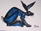 Art: BLUE HARE h955 by Artist Dawn Barker