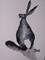 Art: GREY HARE h973 by Artist Dawn Barker