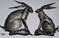 Art: TWO HARES h988 by Artist Dawn Barker