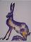 Art: VIOLET HARE h998 by Artist Dawn Barker