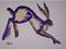 Art: VIOLET HARE h1014 by Artist Dawn Barker
