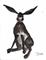 Art: LITTLE BROWN HARE h1020 by Artist Dawn Barker